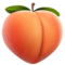 Peach emoji on Apple